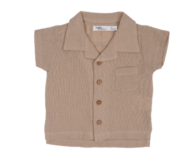 Blouse linnen Beige - Laatste maat 50  - Riffle
