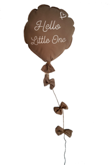 Ballon van stof - Hello little one - Geboorteballon