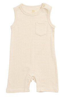 Jumpsuit - Laatste maat 50 - Biokatoen - naturel gestreept