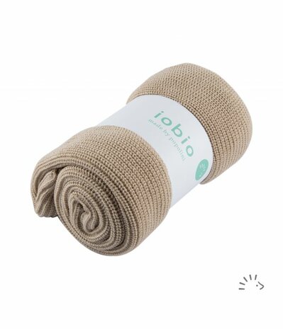 wenselijk Maestro pepermunt Wollen deken beige Duna 90x90 cm voor wieg, ledikant of co, sleeper - De  Natuurlijke Babywinkel