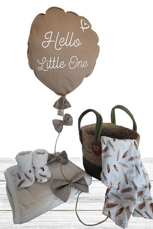 Geboorteballon stof - Hello little one